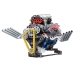 Construction Bricks Set Engine Model V Powered 665 pcs.
