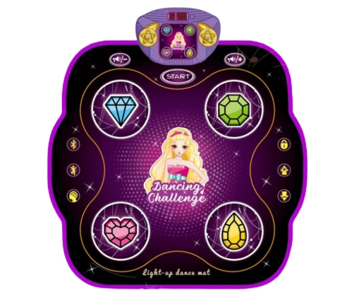 Interactive Musical Dance Mat for Kids with Bluetooth 9 Game Levels