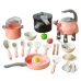 Kitchen Set Pots Cooking Accessories Food Pink 32 pcs.