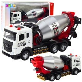 Concrete Mixer Construction Vehicle Metal Cabin Rotating Drum Lights Sounds