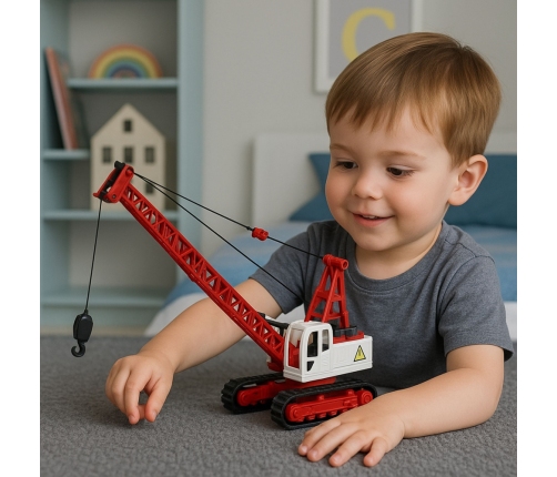 Crawler Crane Truss Light Adjustment Sounds Metal