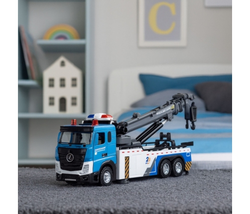 Vehicle Boom Truck Tow Truck Metal Cabin Lights Sounds