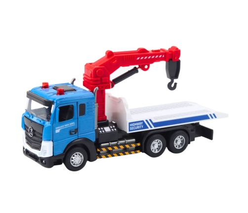 Tow Truck with Tow Truck Metal Cabin Lights Sounds