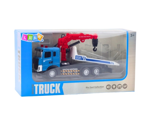 Tow Truck with Tow Truck Metal Cabin Lights Sounds