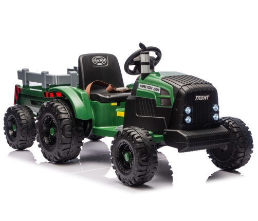 CH9959B Battery Operated Tractor with Trailer Dark Green 24V
