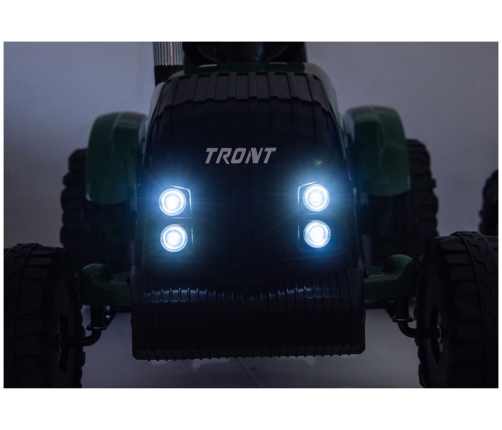 CH9959B Battery Operated Tractor with Trailer Dark Green 24V