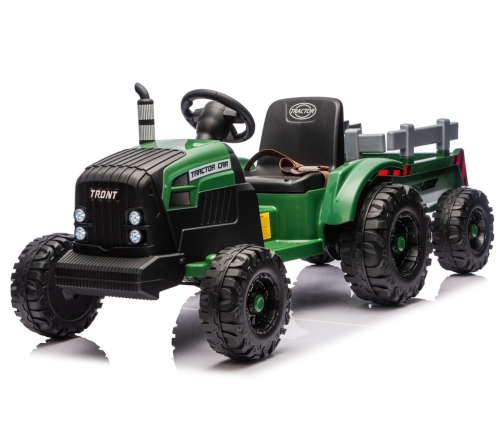 CH9959B Battery Operated Tractor with Trailer Dark Green 24V