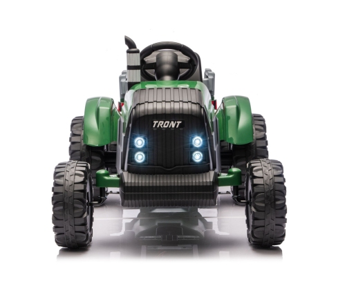 CH9959B Battery Operated Tractor with Trailer Dark Green 24V