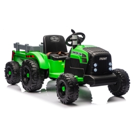 CH9959B Battery Operated Tractor with Trailer Light Green 24V