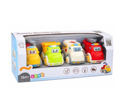 City Car Set for Toddlers, Drive, Moving Elements, Lights, Sounds