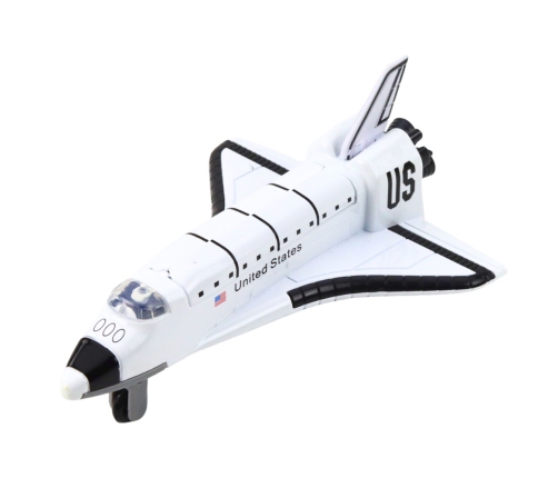 Spaceship Metal Pull-Back Opening White