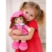 Rag Doll Cuddly Toy Checkered Dress Pink 35 cm