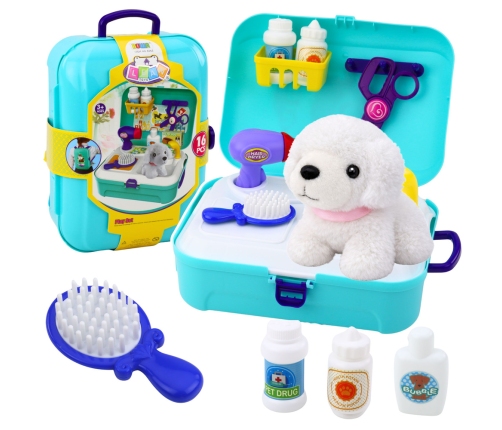 Beauty Set Pet Salon Suitcase Backpack 16 pcs.