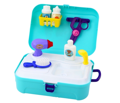 Beauty Set Pet Salon Suitcase Backpack 16 pcs.