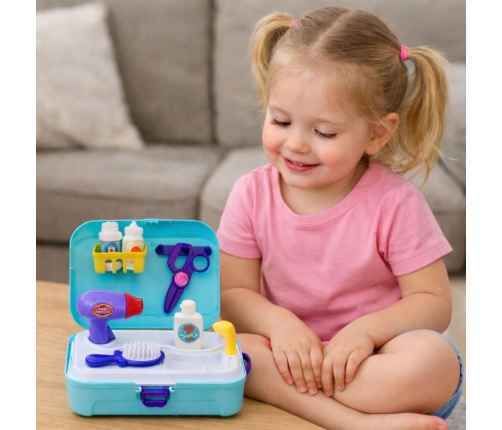 Beauty Set Pet Salon Suitcase Backpack 16 pcs.