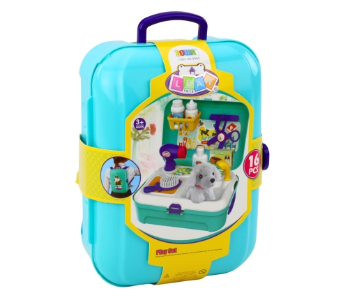 Beauty Set Pet Salon Suitcase Backpack 16 pcs.
