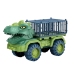 Car Transporter Truck Dinosaurs Figures Green 15 pcs.