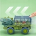 Car Transporter Truck Dinosaurs Figures Green 15 pcs.