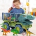 Car Transporter Truck Dinosaurs Figures Green 15 pcs.