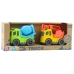 Construction Vehicle Set: Cars, Concrete Mixer, Truck with Hook, BIOPlastic