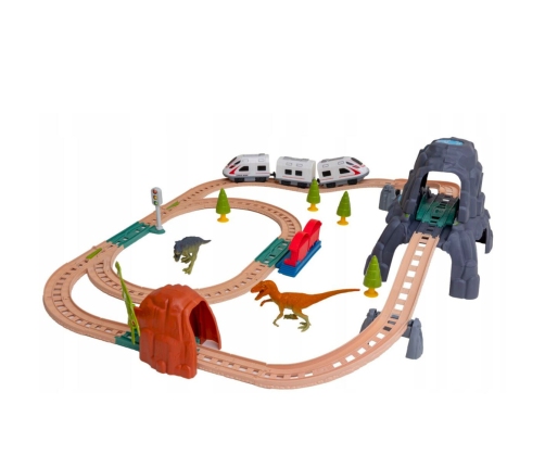 Dinosaur Park Electric Train Set with Lights and Sounds 76 cm