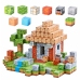 Magnetic Construction Blocks Cubes Square World 3D 312 pcs.