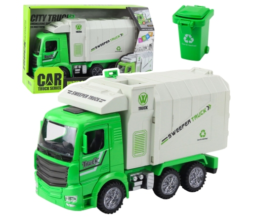 Garbage Truck City Lights Sounds Green