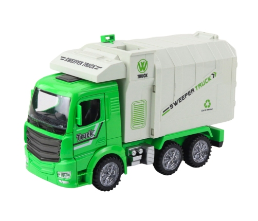 Garbage Truck City Lights Sounds Green