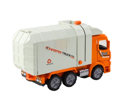 Garbage Truck City Lights Sounds Orange