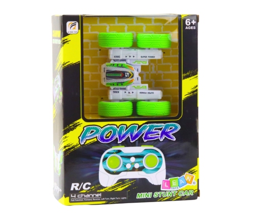 Remote Controlled Acrobatic Off-Road Car 360° Green 1:32