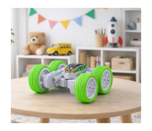 Remote Controlled Acrobatic Off-Road Car 360° Green 1:32