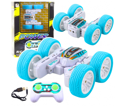 Remote Controlled Acrobatic Off-Road Car 360° Blue 1:32