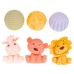 Set of Soft Sensory Educational ECO Blocks Rubber Animals 18 pcs.