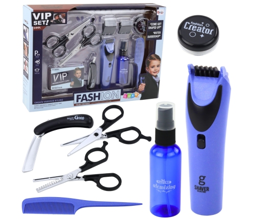 Little Barber's Set Hairdresser Clipper Scissors Accessories 10 pcs.