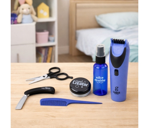 Little Barber's Set Hairdresser Clipper Scissors Accessories 10 pcs.