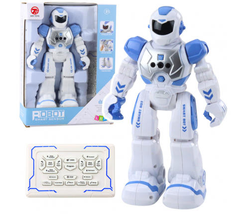 Remote Controlled Educational Robot RC Talking Dancing Lights Sounds Blue