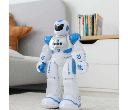 Remote Controlled Educational Robot RC Talking Dancing Lights Sounds Blue