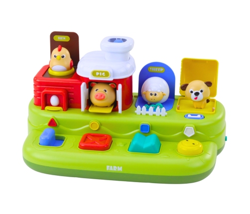Interactive Educational Toy for Toddlers - Pop-Up Animals Farm