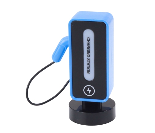 Electric Sports Car Remote Controlled Charging Station Blue