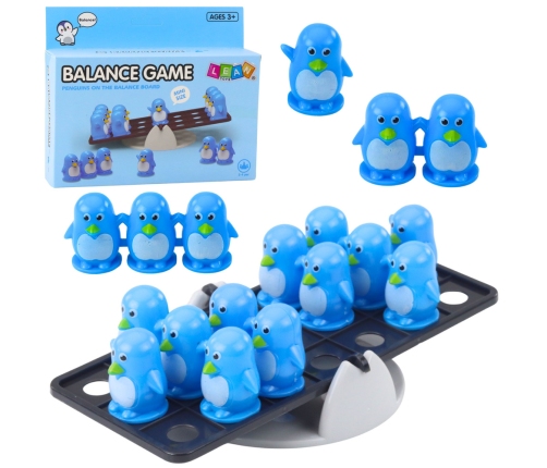 Blue Penguin Balancing Educational Skill Game for Children