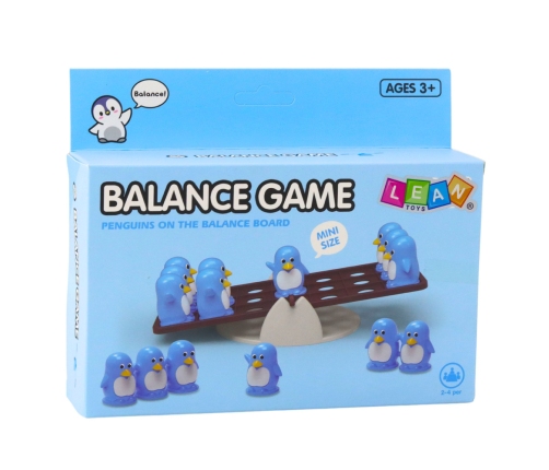 Blue Penguin Balancing Educational Skill Game for Children