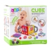 Soft Sensory Cube with Mirror Cars and Road Signs for Toddlers