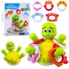 Interactive Turtle Bath Toy with Fountain and Colorful Circles