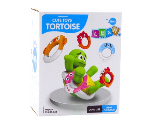 Interactive Turtle Bath Toy with Fountain and Colorful Circles