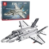 F-35 Lightning II Fighter Plane Construction Bricks Gray 1490 pcs.