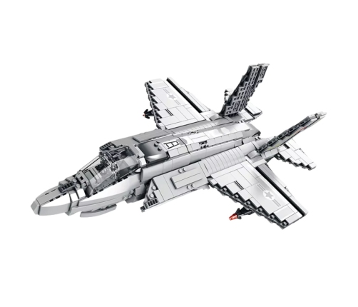 F-35 Lightning II Fighter Plane Construction Bricks Gray 1490 pcs.