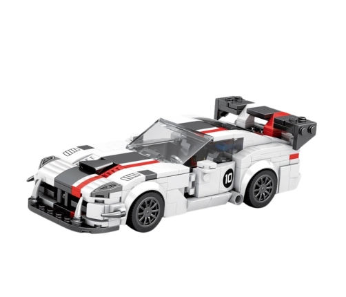 Construction Bricks VIPER Sports Car White and Red 379 pcs.