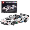Construction Bricks Sports Car Convertible SVJ White 348 pcs.