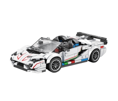 Construction Bricks Sports Car Convertible SVJ White 348 pcs.