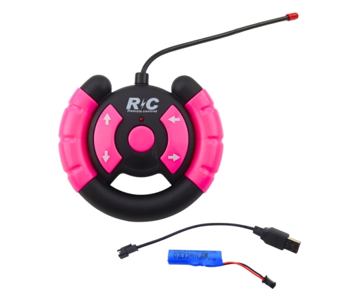 Remote Controlled RC Off-Road Car with Dolls Pink 1:16